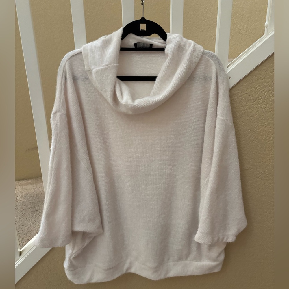 Lane Bryant Cream Cowl Neck Sweater